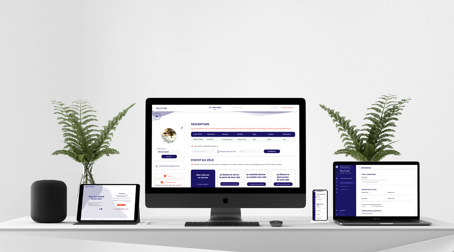 Mockup mobile, tablette et ordinateurs pour voir les différents écrans